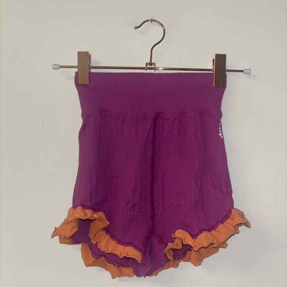 Free People Women’s Sz Xs Two Piece Set Checkers Knit Top Shorts Event Lounge - Picture 6 of 7